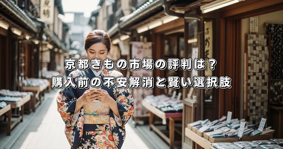 京都きもの市場の評判は？購入前の不安解消と賢い選択肢