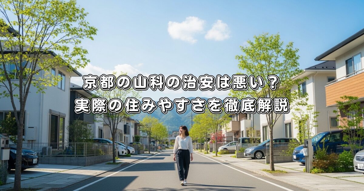京都の山科の治安は悪い？実際の住みやすさを徹底解説